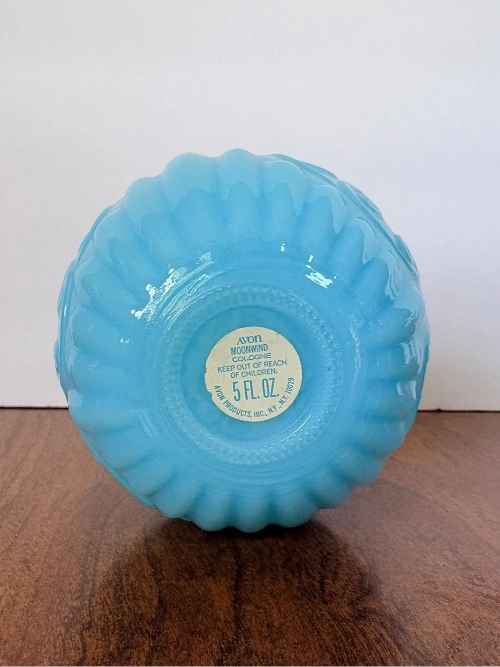 Vintage 1970s Avon Bottle “Bristol Blue